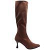 MISS ELASTIC 78041 KNEE HIGH BOOT - BROWN SUEDE